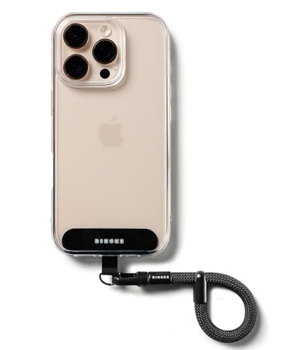 �yRingke�zHolder Link Flow Finger Ring �X�g���b�v TPU+��������+�|���G�X�e���f�� �����h�� �����h�~ (�^�O�p�b�`+�X�g���b�v 1SET) - Calm Black