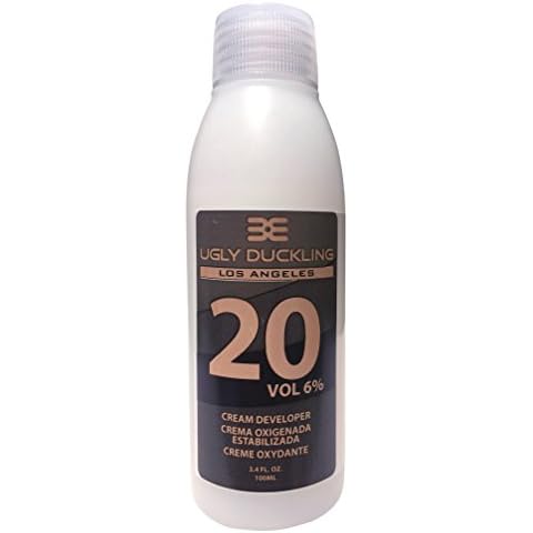 Ugly Duckling Los Angeles Professional 20 Volume (6%) CREAM DEVELOPER 3.4 oz (100 ml). TRIAL SIZE. For 1-2 levels of lift. Made in Europe Cover