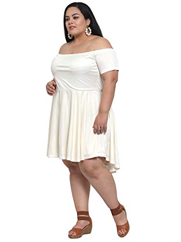 Image of Flambeur Women's Hosiery & Polyester Knee-Length Casual Dress
