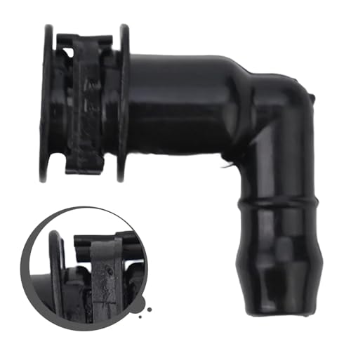 Conector lavafaros codo de alta resistencia para Skoda Octavia manguera de bomba negra 5