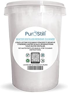 PurOstill® Water Residue Cleaner for All Water Distillers & Kettles Citric Acid - 100% Pure Food Grade Cleaning Crystals for Water Distillers (350g Net)