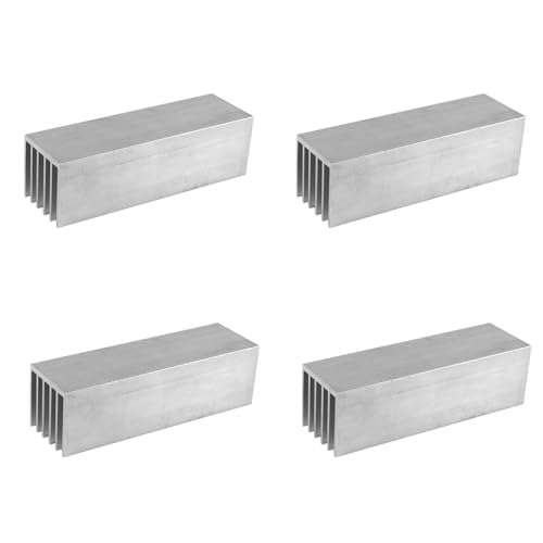 Disipador de Aluminio 100x30x30mm de Alta Conducción Pack de 4 Radiadores Estables