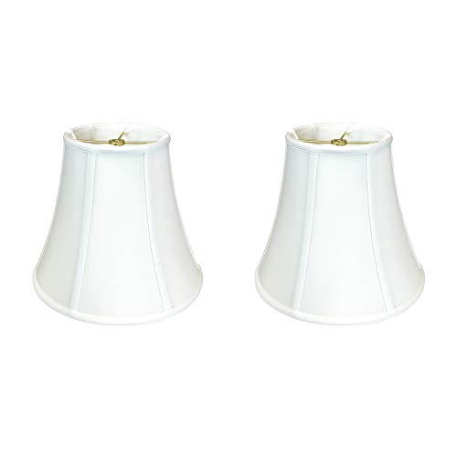 Image of Royal Designs, Inc. BSO-704-8WH-2 True Bell Basic Lamp Shade, 4 x 8 x 7.25, White, 2-Pack