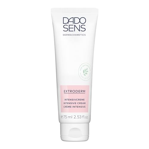 DADO SENS EXTRODERM INTENSIVCREME Sondergröße (75ml) - Ideal bei Neurodermitis & Psoriasis, Beruhigende Feuchtigkeitspflege für trockene und gereizte Haut, Lindert Juckreiz, Vegan