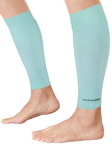 SLIMCELL PRO Pantorrillas Compresion Hombre Y Mujer Unisex ANTI UV - Pantorrillera De Compresion Piernas, Compresivos Gemelos, Medias De Compresion Hombre, Pantorrilleras Running - Made In Italy