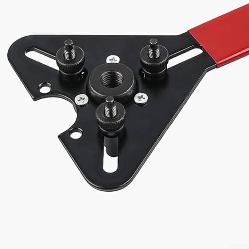 Llave extractora de embrague de compresor de aire acondicionado automotriz, herramienta manual de acero de 3 agujeros para automóviles y motocicletas, tornillos de latón para instalación de volante