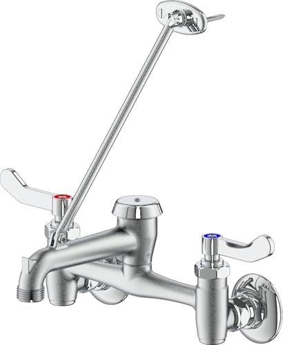 PROFLO PF1119LF 3.8 GPM Wall Mounted Widespread Commercial Kitchen Faucet - Chrome