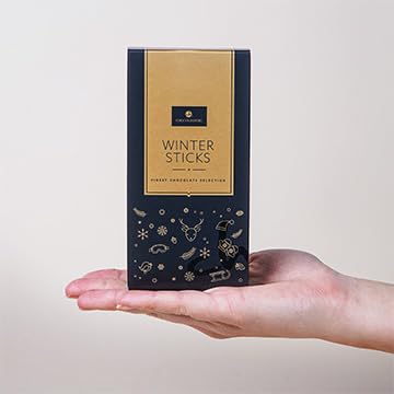 CHOCOLISSIMO - Cioccolata di Natale - Cioccolata da bere su bastoncino di cioccolata calda 2 pezzi - Cioccolato fondente - Regalo di Natale - Donna, uomo, ragazzo, ragazza - ChocoStick natalizio