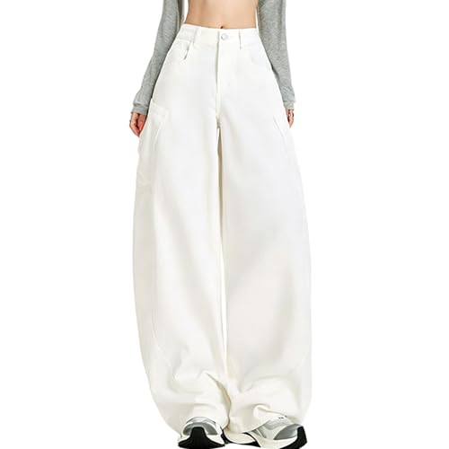 Jean barrel Y2K femme : le pantalon ample en denim idéal pour vos sorties de loisirs