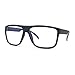 Mens Flat Top Sport 100% Blue Light Filtering Computer Glasses Matte Grey