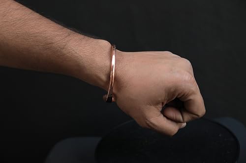 Image of Copper Cuff Bracelet Handmade Jewelry For Men And Women 100% Solid Uncoated Copper
