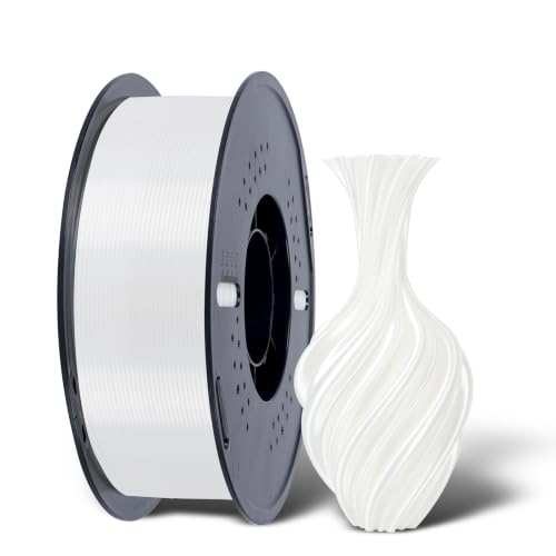 Image of Kingroon Silk PLA Filament 1.75mm, 3D Printer Filament Pearl White 1KG