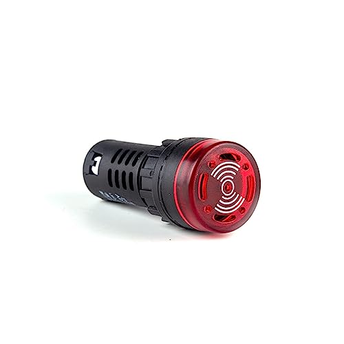 AD16-22SM Flash Signal lumineux rouge LED 22mm 110V voyant alerte sonore