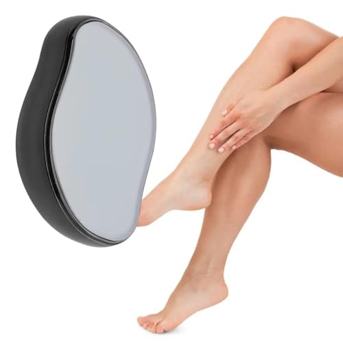 AEIOPRS 1 Pcs Crystal Haarentferner Nano Haarentferner Stein Damen Haarentfernung ohne Rasieren Epilierer Effekt für Glatte Haut Ohne Stoppeln Schwarz