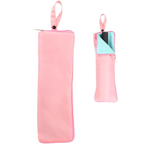 Sac de parapluie humide rose en tissu Oxford 28x12,7 cm