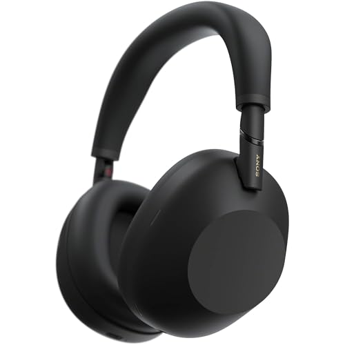 Image of Sony WH-1000XM6 Wireless Noise Canceling Headphones, HD NC Processor QN3, 12 Mics, Adaptive NC Optimizer, Black, with Headphone Stand, 1-Year Warranty