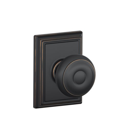 Schlage Lock Company F10GEO716ADD Addison Collection Georgian Passage Knob, Aged Bronze