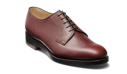 BARKER Nairn Men's Lace-Up Oxford Shoes – Handcrafted Luxury Leather Derby Dress Shoes for Formal Wear