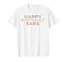 Happy Birthday Sara Personalized Name Retro Typography T-Shirt