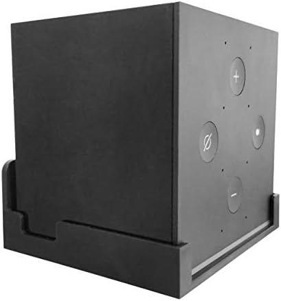 Dot Genie Easy Hanging Fire TV Cube Wall Mount (Fits 1st & 2nd Gen and New 3rd Gen Fire TV Cube) | Updated for More Support | Totally Hides Cords | Improves Visibility | Quick Install