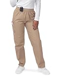 Sivvan Scrubs for Women - Drawstring Cargo Scrub Pants - S8200 - Khaki - L
