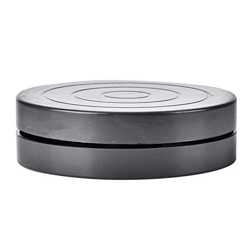 HEEPDD Turntable, 11.5/17.8cm Hand-Made Craft Clay Plastic Turntable Ceramic Pottery Sculpture Tool Black Direct-Drive Turntable(Diameter 11.5)