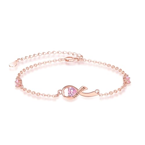 Portez le bracelet ruban rose TANGPOET au quotidien avec style
