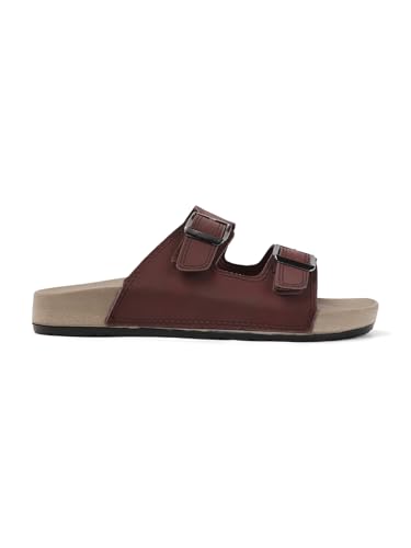 Image of Sukun mens Sukun Slb 10 Men's Stylish Dual-strap Buckle Sandals Sandal