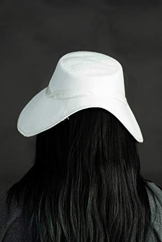 Nicky Bigs Novelties Victorian Handmaids Bonnet Felt - Pilgrim Bonnet Hats For Women - Womens Amish Bonnet Cap - Pilgrim Costume Accessories, White, One Size #TOP5