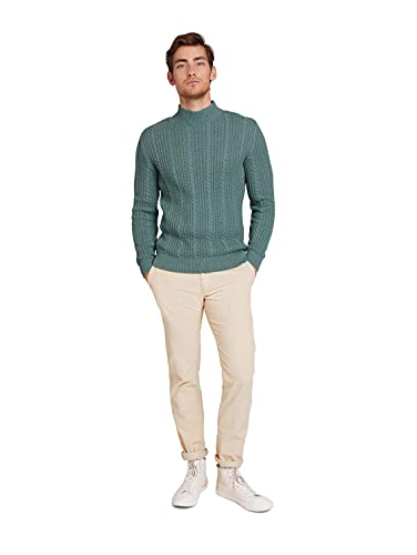 TOM TAILOR Maglione Lavorato a Maglia, Uomo, Blu