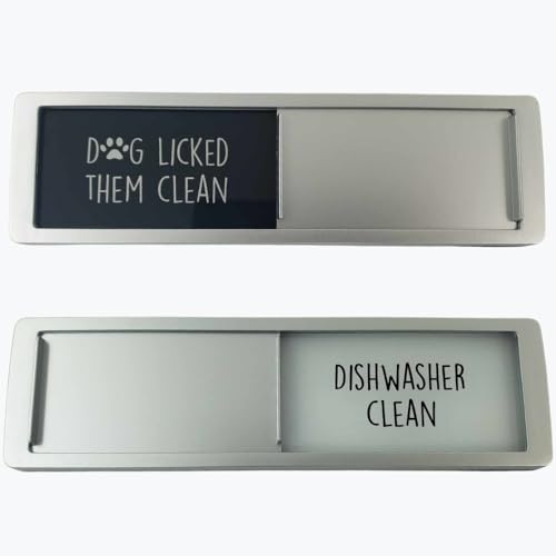 Imán decorativo para lavavajillas Clean Dirty, señal de perro