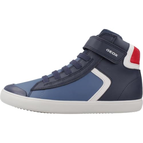 Geox J Gisli Boy A, Scarpe da Ginnastica Bambini e Ragazzi, Blu Red, 29 EU