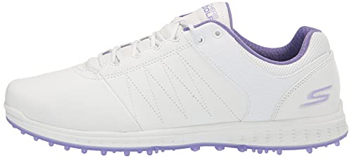 Miniatura 8 de Skechers Zapatillas De Golf Sin Puntas Go Pivot Para Mujer, Blanco Blanco Púrpura , 38 Eu