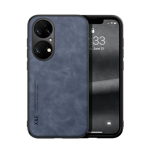 Lucyliy Funda para Huawei P50 Case Carcasa Tacto Agradable a la Piel, magnetismo Incorporado, protección contra caídas Blue