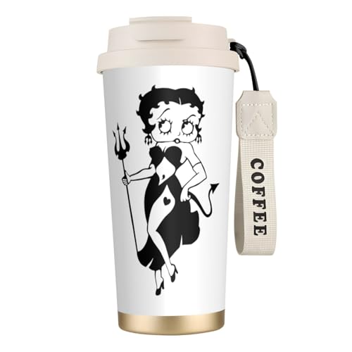 タンブラー ベティちゃん グッズ 水筒 コーヒーカップ コンビニカップ ステンレスボトル 保温保冷 ストロー付き 持ち運び 直接ドリップ 大容量 おしゃれ プレゼント