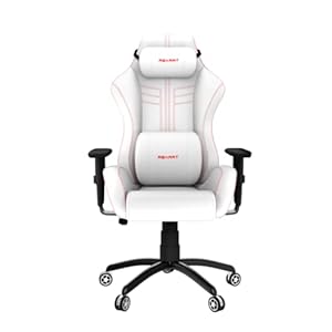 REKART Multi-Functional Ergonomic Gaming Chair with Lumbar Support & Adjustable Back Rest | Office/Work from Home/Gaming/Computer | 175 Degree Recline | Memory Foam | PU-Leather White – RGC+09