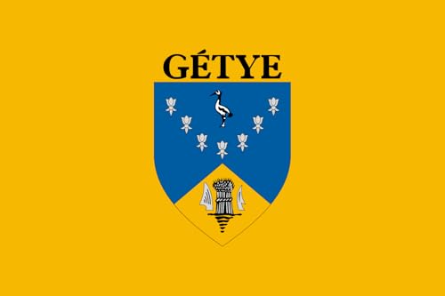 Drapeau Gétye large pavillon municipal grand format pour mât de commune