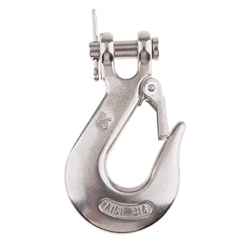 Gazechimp Stainless Steel 316 Grab Hook Clevis End Marine Grade, 0.25 inch