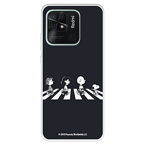 Funda para Xiaomi Redmi 10C - Poco C40 Oficial de Snoopy Peanuts Personajes Beatles Transparente para Proteger tu móvil. Carcasa para Xiaomi de Silicona Flexible con Licencia Oficial de Snoopy