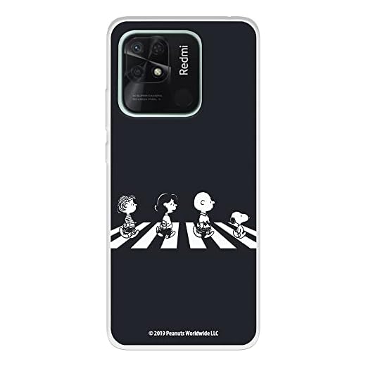 Funda para Xiaomi Redmi 10C - Poco C40 Oficial de Snoopy Peanuts Personajes Beatles Transparente para Proteger tu móvil. Carcasa para Xiaomi de Silicona Flexible con Licencia Oficial de Snoopy