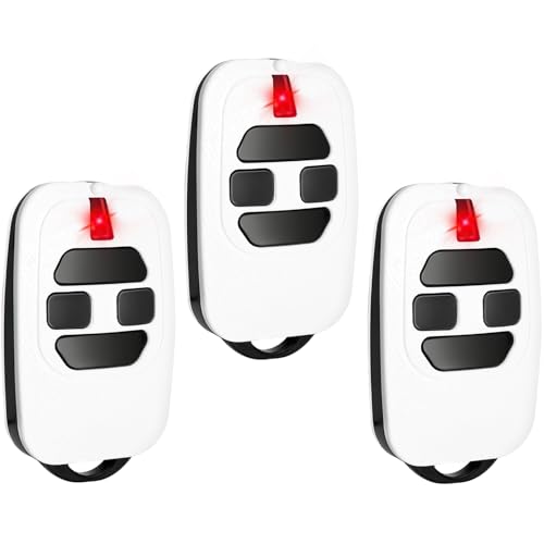 3 piezas de repuesto para mando a distancia DEA, compatible con DEA GTI2/4, GT2/4, MIO TR2N/4N, mando a distancia, selección de código LED, reemplazo práctico para puerta de garaje