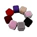 Velvet Ring Earring Display Case Jewelry Box Jewelry Storage Organizer Gift Packaging Box Luxury Ring Box(Pink)