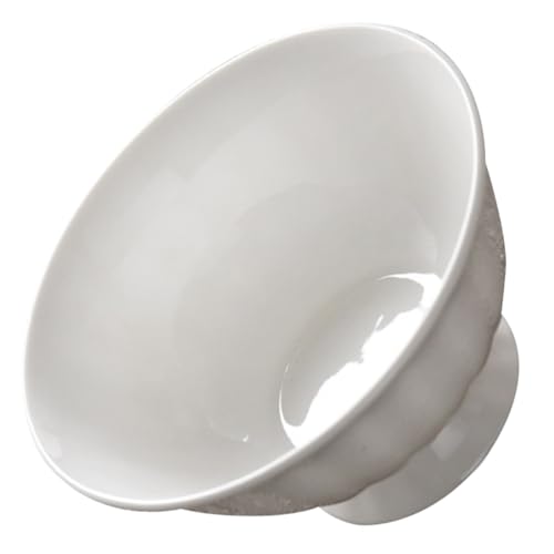 CLISPEED 高足セラミックフードボウル 小型スープ丼 耐熱お粥器 上質製 食感良好 滑らか仕上げ 家 ホテル レストラン用