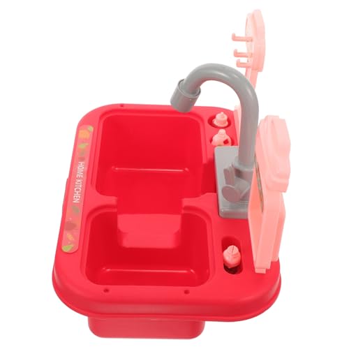 Bañera para Loros Roja CRAFTHROU Plástico Ligero Cuenca Baño Pájaros Pequeña 2