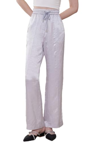 Pantalon de détente large élastique et fluide texturé K2066X