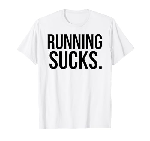 Camiseta divertida para gimnasio o entrenamiento Running Sucks Camiseta