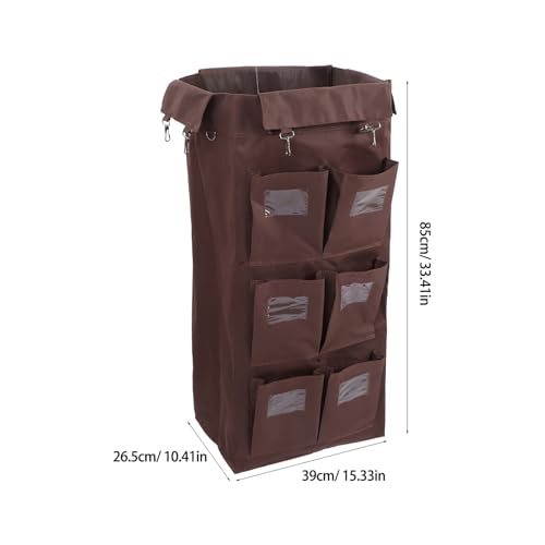 Bolsa para carrito de lavandería rectangular UPKOCH de tela Oxford para hotel 3