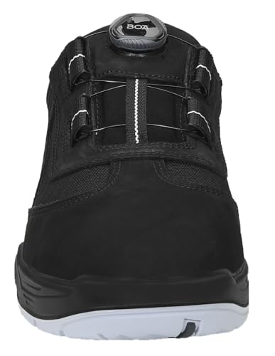 ELTEN Sicherheitsschuhe Dustin BOA Low ESD S3S, Damen und Herren, Leder/Textil, Stahlkappe, leicht, sportlich 43, Schwarz – Bild 4