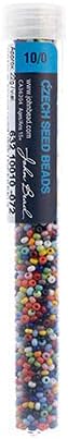 John Bead Czech Glass Seed Beads 10/0 Opaque Assorted 22g Vial of DIY Jewelry Making Beads Preciosa (Jablonex)