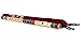 Radhe Flutes | C Natural Right Handed Middle Bansuri | Maroon & Dark Green | Tuned With Tanpura A=440Hz | PVC Flute + Velvet Cover + Hindi & English Flute Lessons